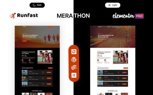 Runfast - Sport Club, Coaching And Running Club WordPress Theme theme free